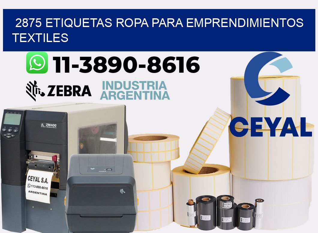 2875 Etiquetas ropa para emprendimientos textiles