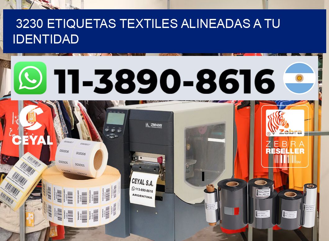 3230 Etiquetas textiles alineadas a tu identidad