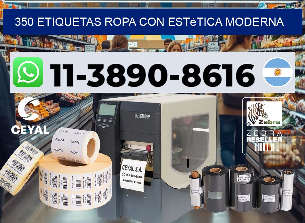 350 Etiquetas ropa con estética moderna
