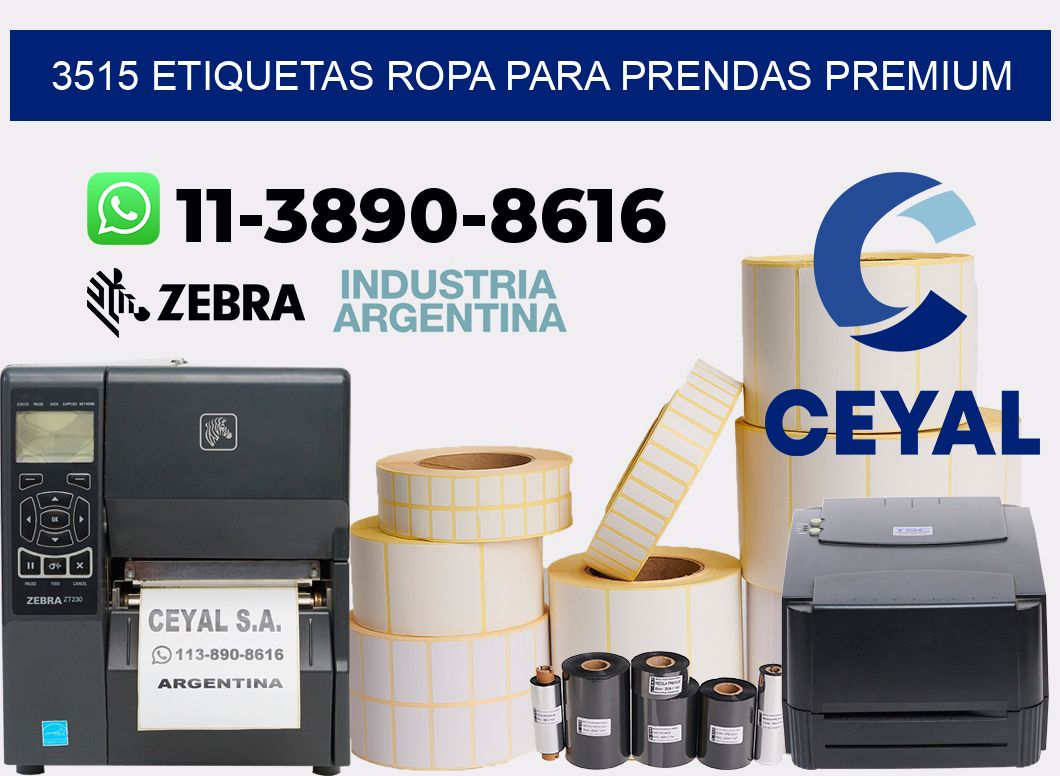 3515 Etiquetas ropa para prendas premium