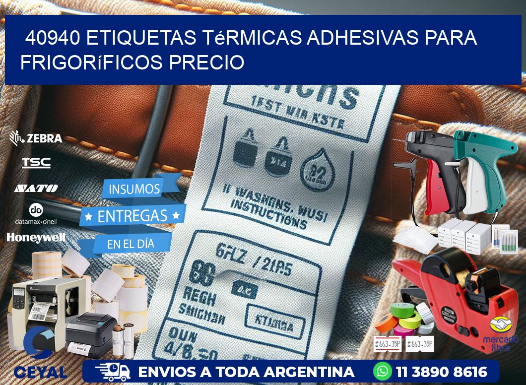 40940 etiquetas térmicas adhesivas para frigoríficos precio