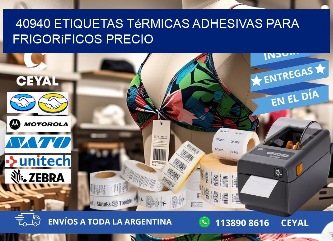 40940 etiquetas térmicas adhesivas para frigoríficos precio