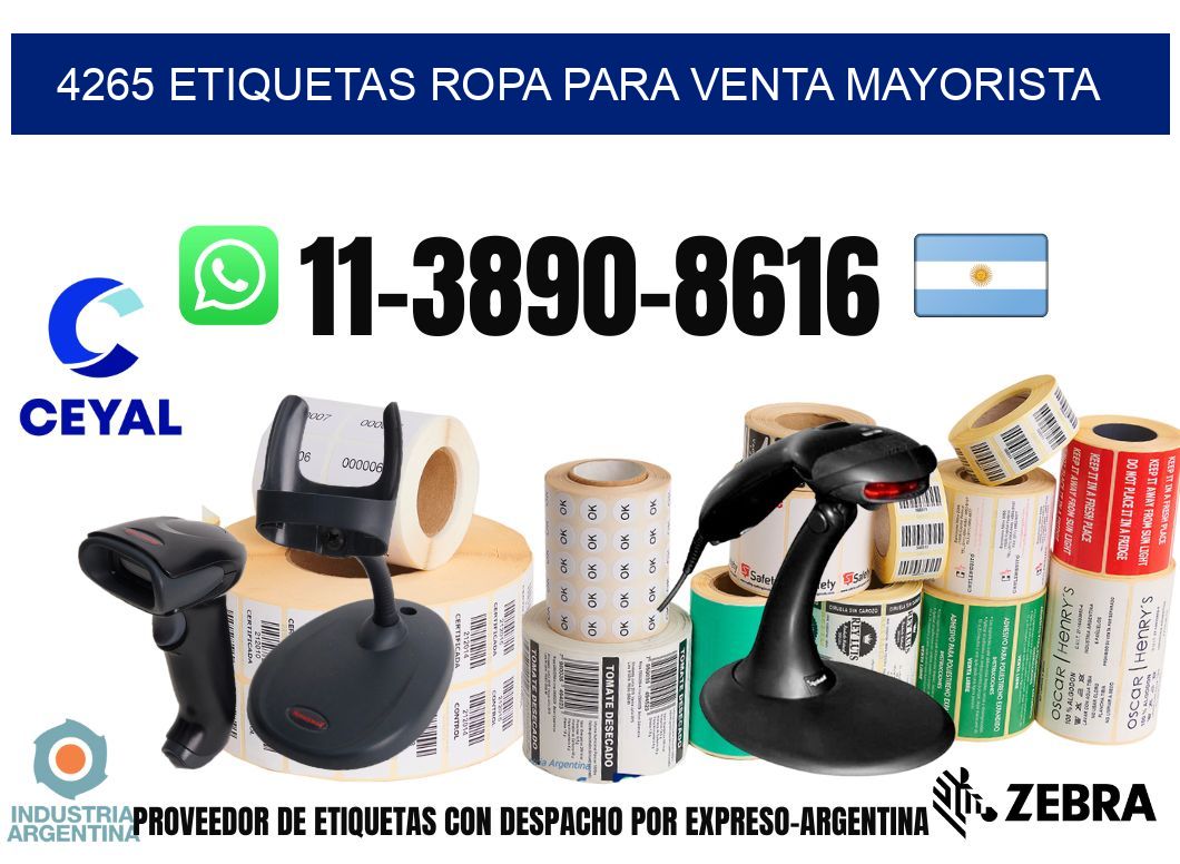 4265 Etiquetas ropa para venta mayorista