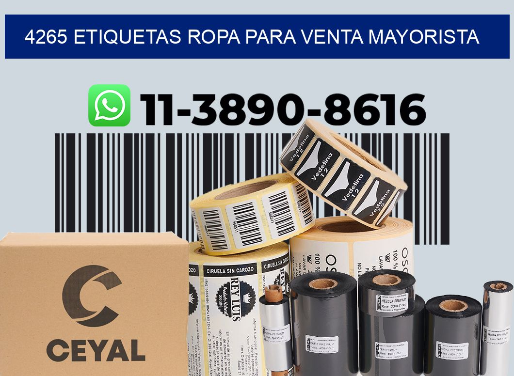 4265 Etiquetas ropa para venta mayorista