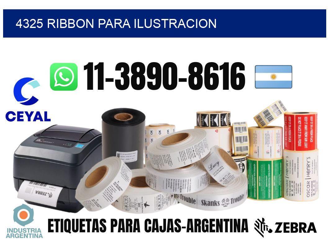 4325 ribbon para ilustracion