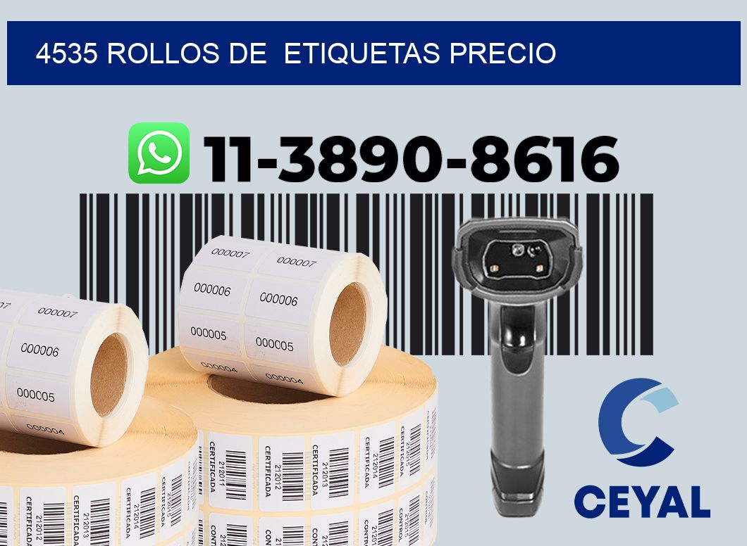4535 rollos de  etiquetas precio