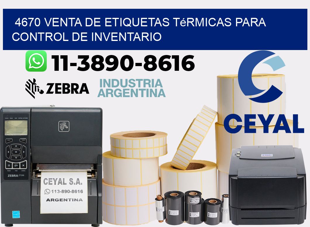 4670 venta de etiquetas térmicas para control de inventario