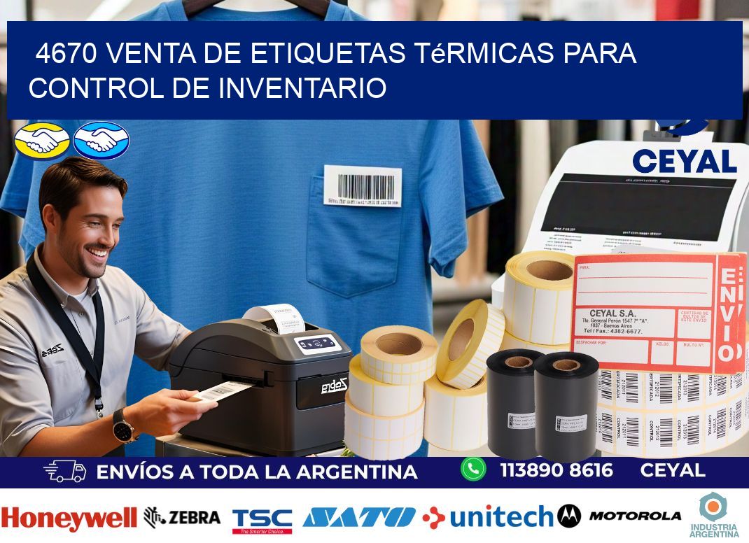 4670 venta de etiquetas térmicas para control de inventario