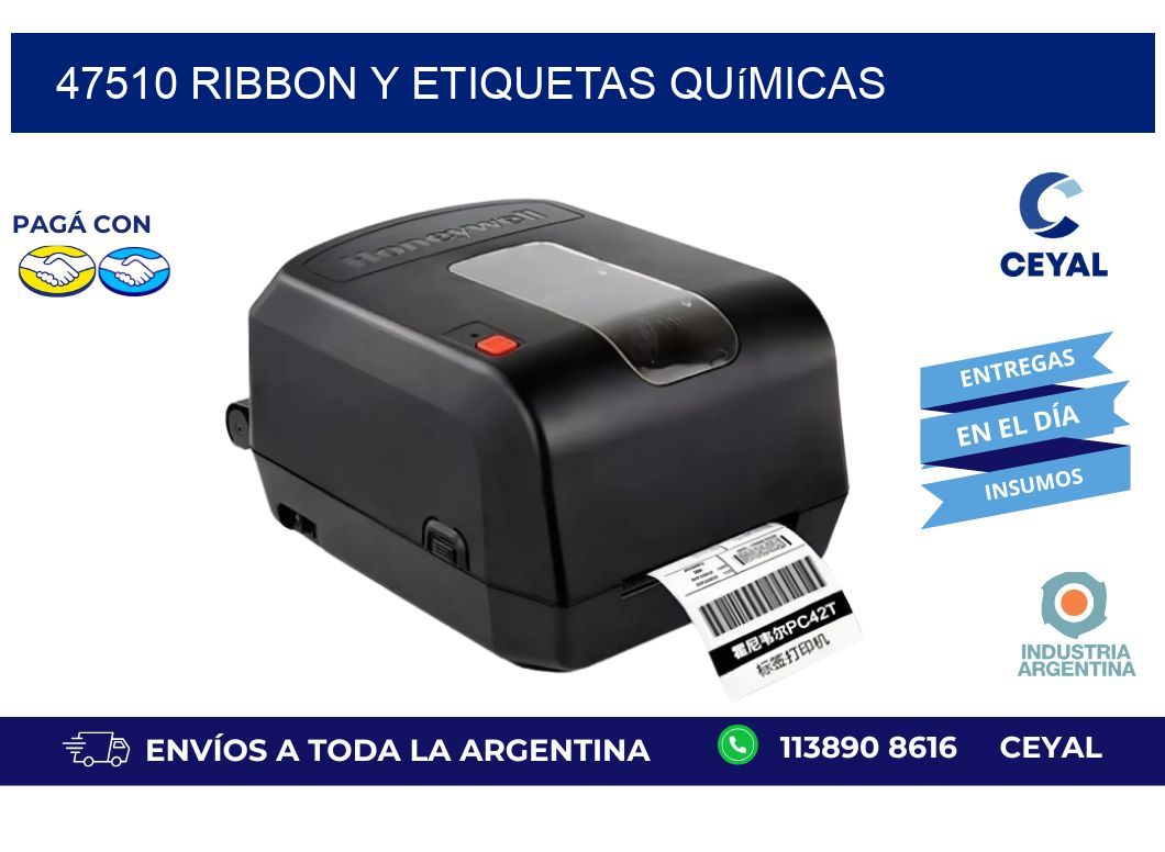 47510 ribbon y etiquetas químicas
