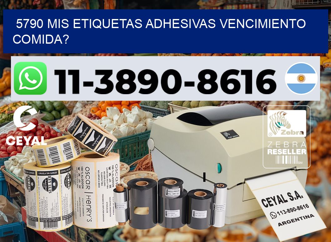 5790 mis etiquetas adhesivas vencimiento comida?