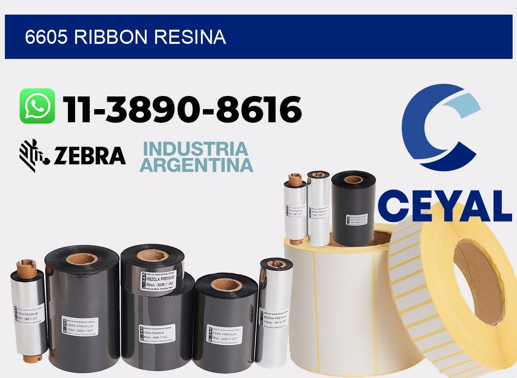 6605 ribbon resina