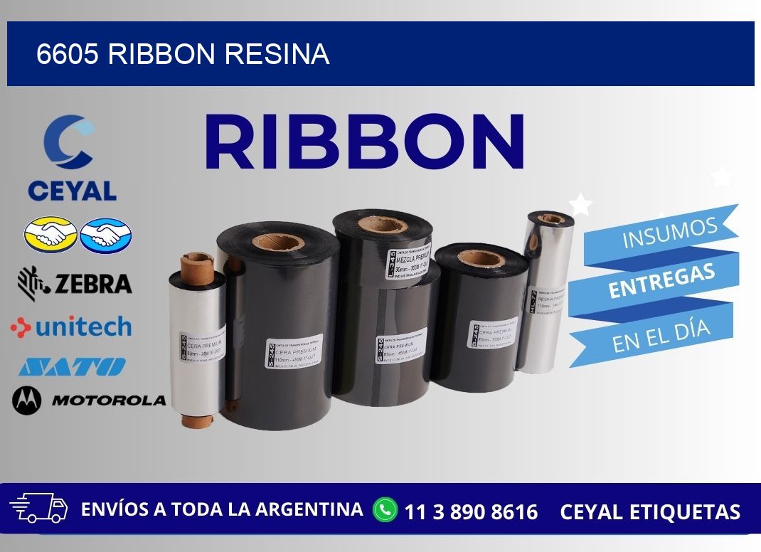 6605 ribbon resina