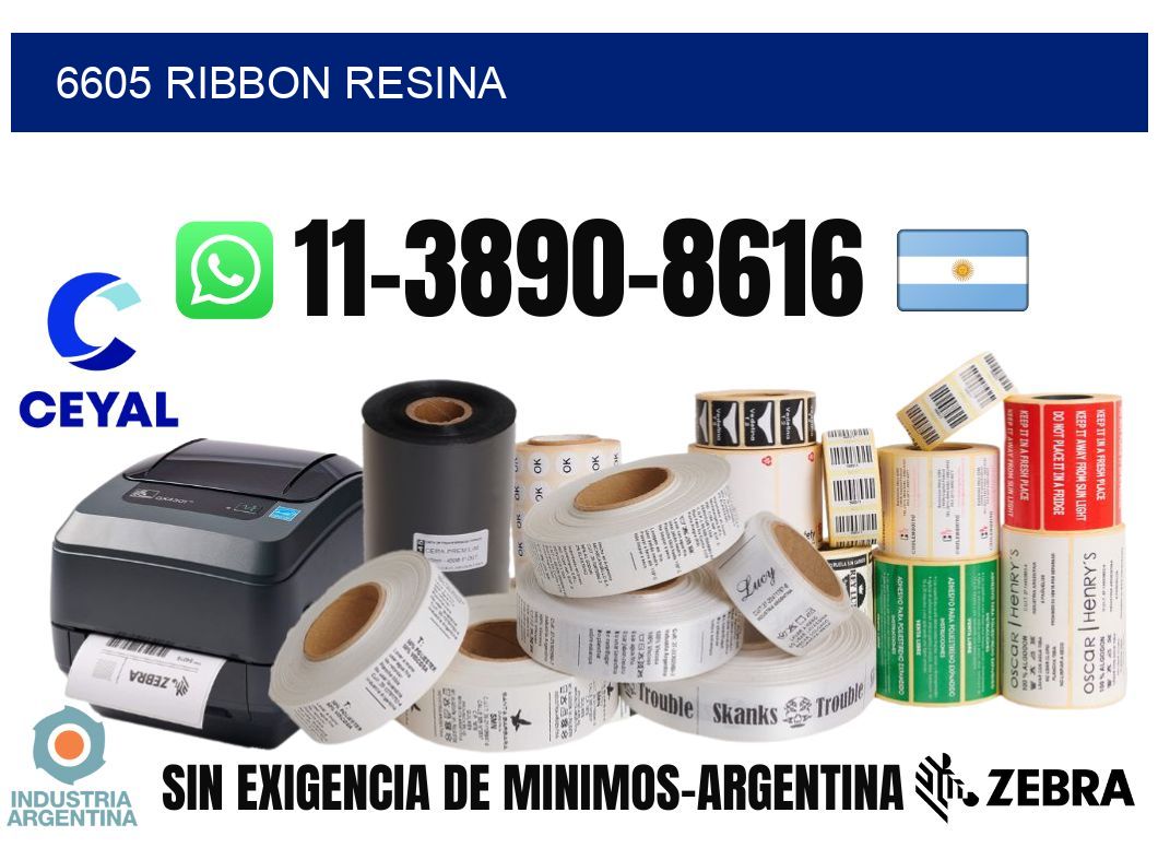 6605 ribbon resina