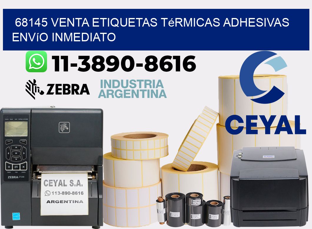 68145 venta etiquetas térmicas adhesivas envío inmediato