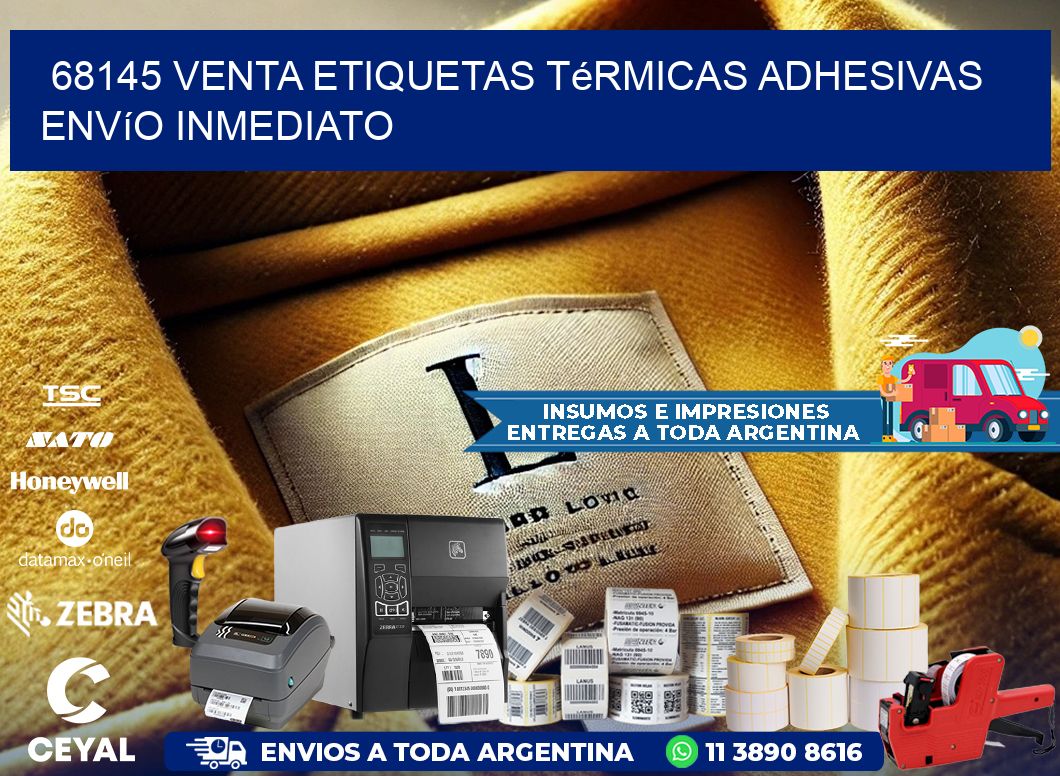 68145 venta etiquetas térmicas adhesivas envío inmediato