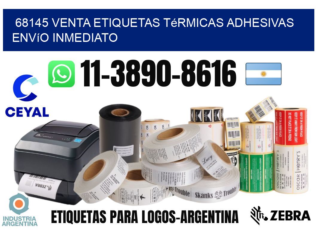 68145 venta etiquetas térmicas adhesivas envío inmediato