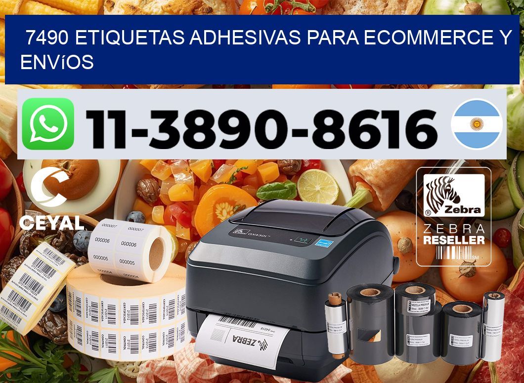 7490 Etiquetas adhesivas para ecommerce y envíos