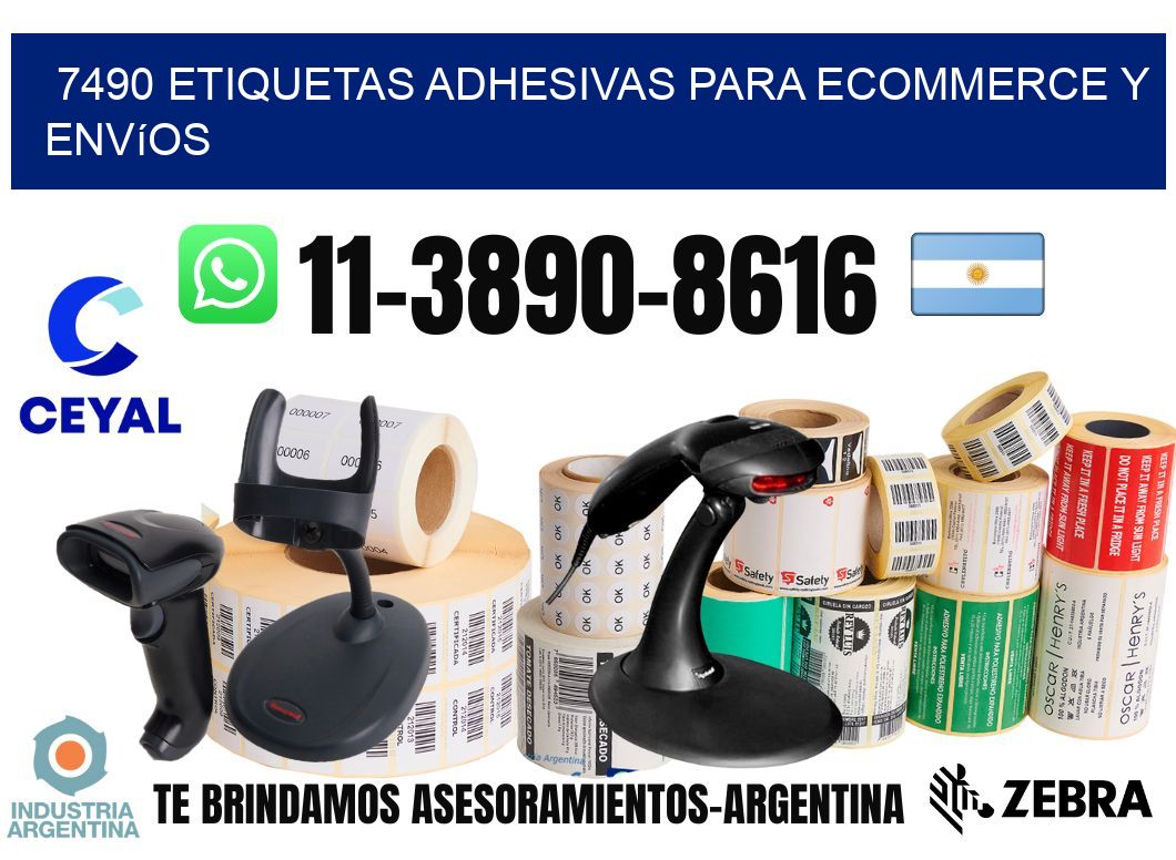 7490 Etiquetas adhesivas para ecommerce y envíos