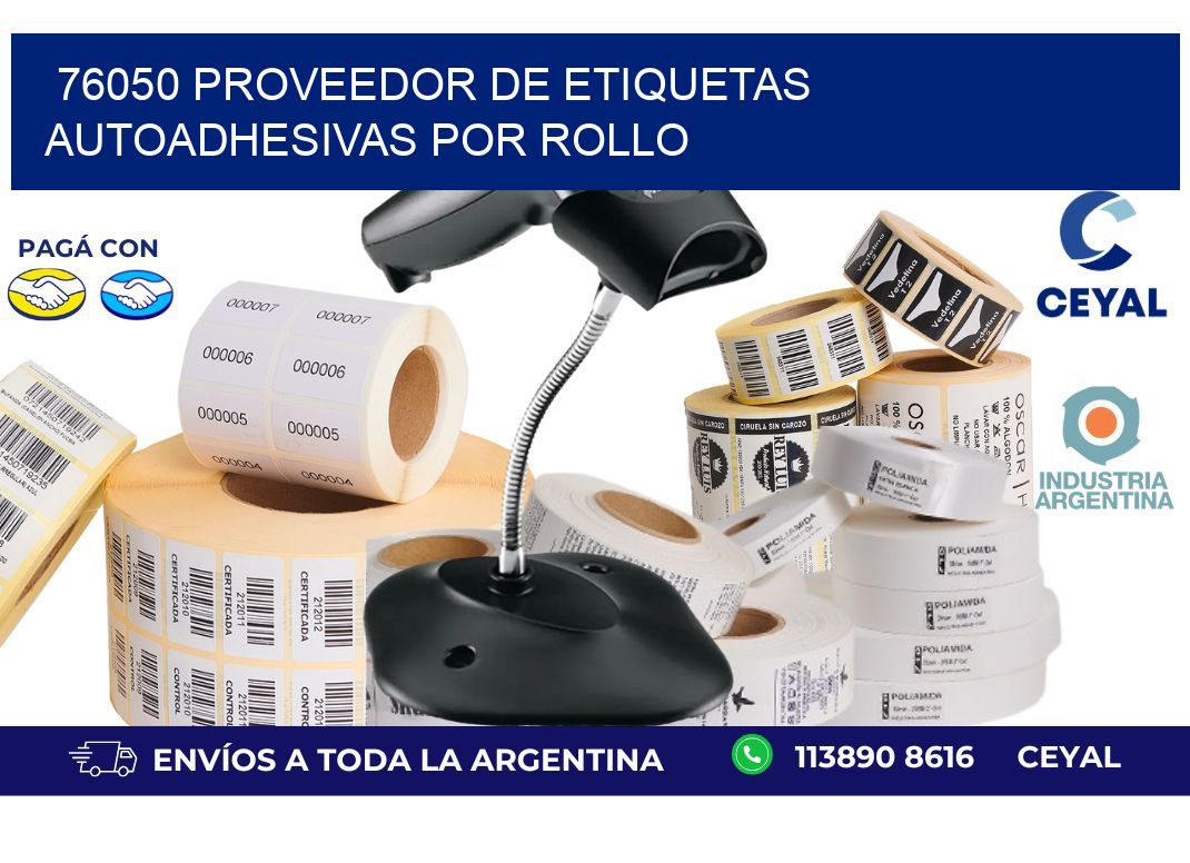 76050 proveedor de etiquetas autoadhesivas por rollo