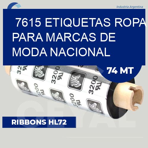 7615 Etiquetas ropa para marcas de moda nacional