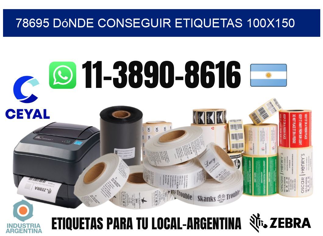 78695 dónde conseguir etiquetas 100x150