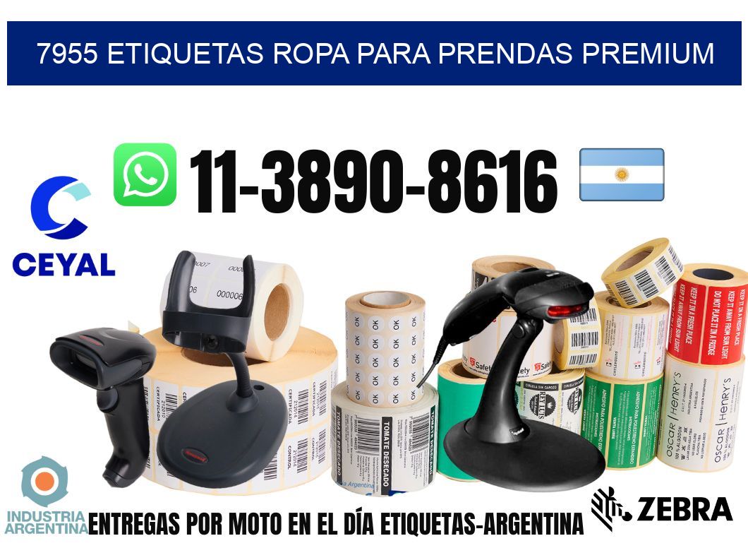 7955 Etiquetas ropa para prendas premium