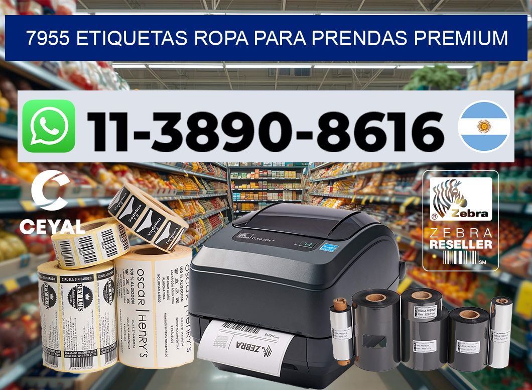7955 Etiquetas ropa para prendas premium