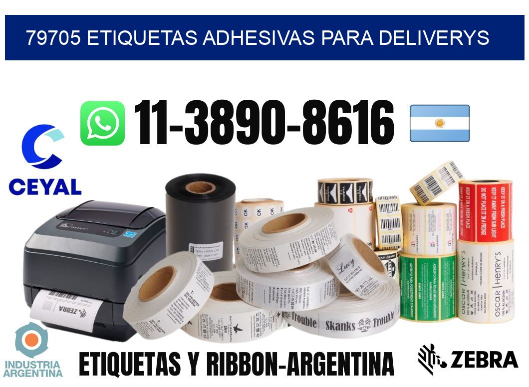 79705 etiquetas adhesivas para deliverys
