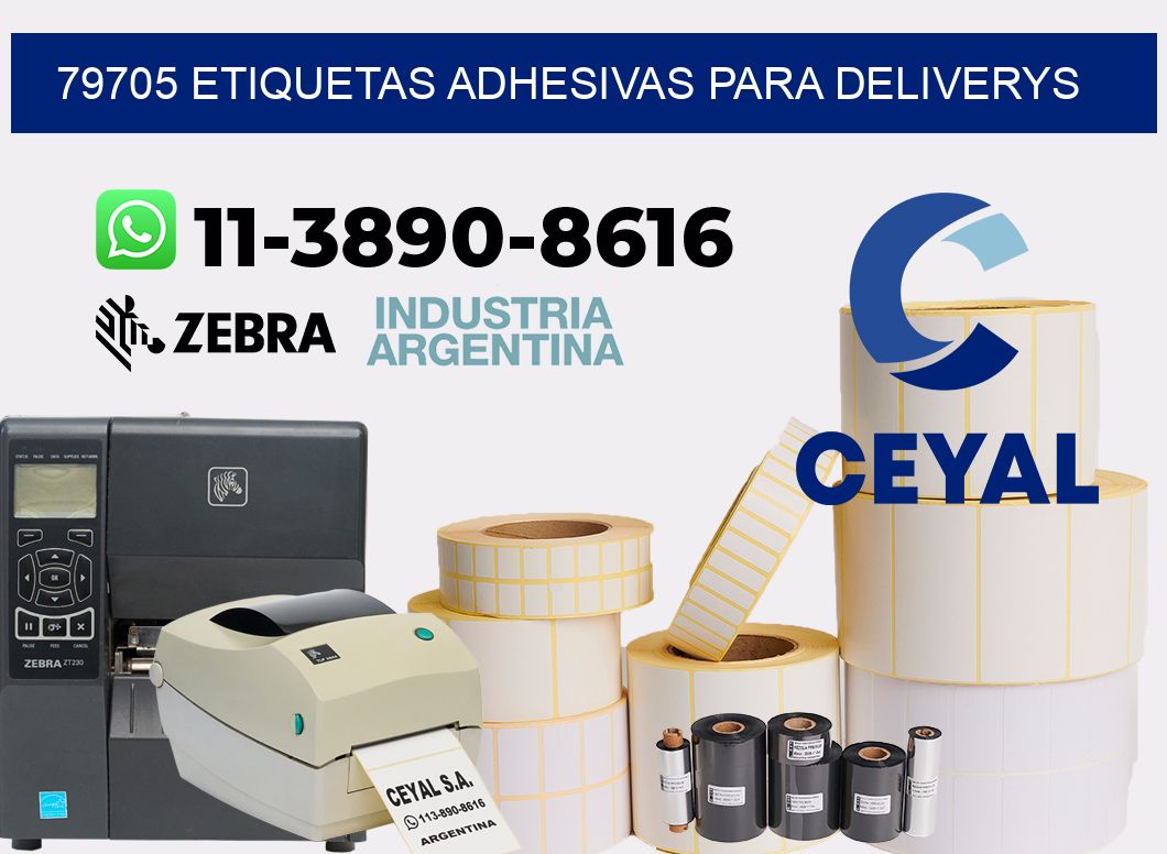 79705 etiquetas adhesivas para deliverys