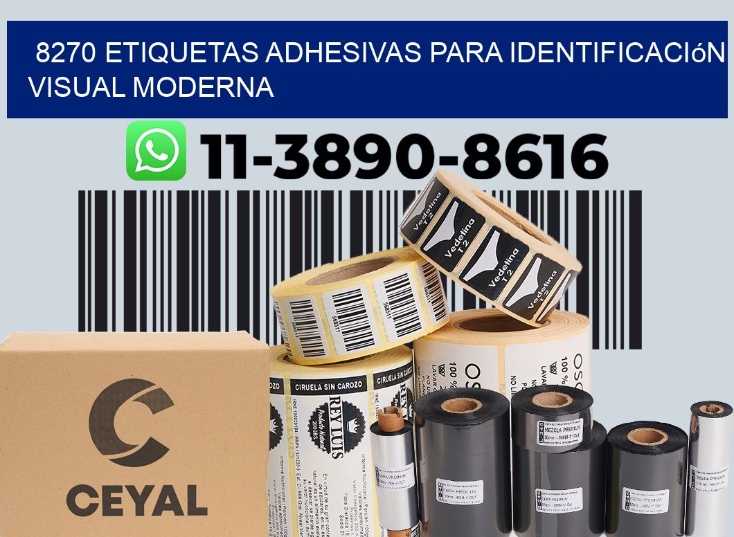 8270 Etiquetas adhesivas para identificación visual moderna