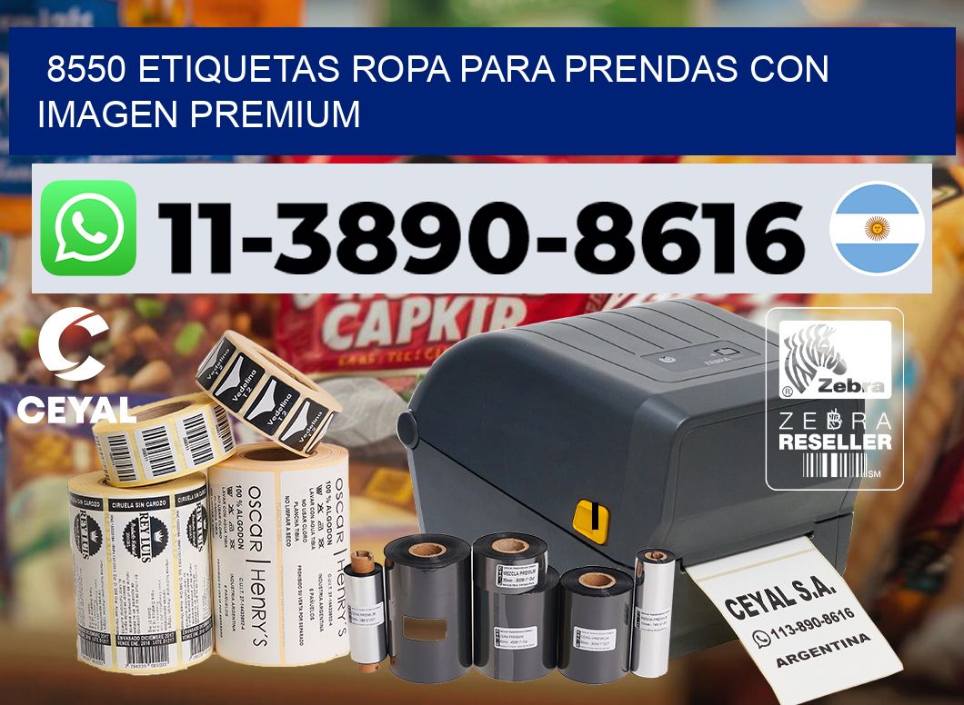 8550 Etiquetas ropa para prendas con imagen premium