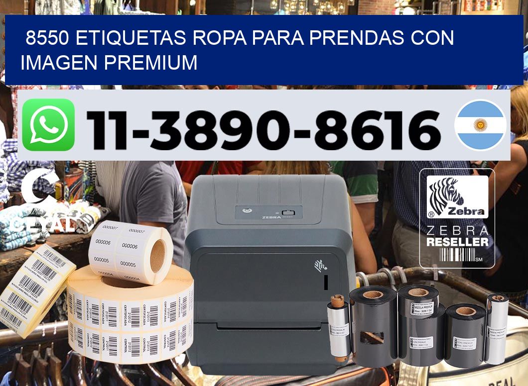 8550 Etiquetas ropa para prendas con imagen premium