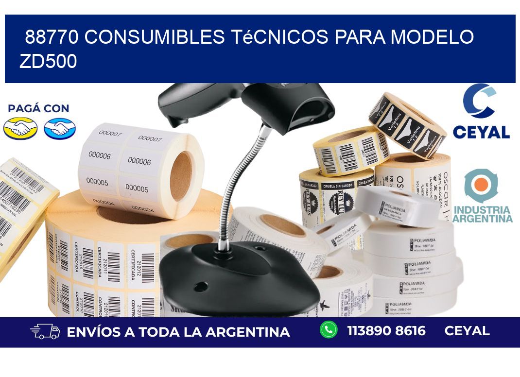 88770 consumibles técnicos para modelo zd500