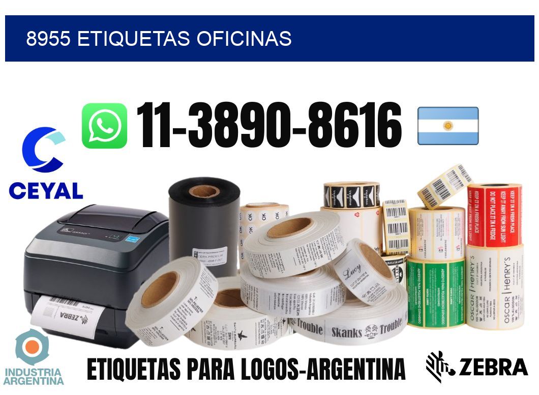 8955 etiquetas oficinas