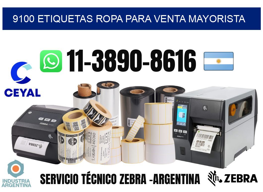 9100 Etiquetas ropa para venta mayorista