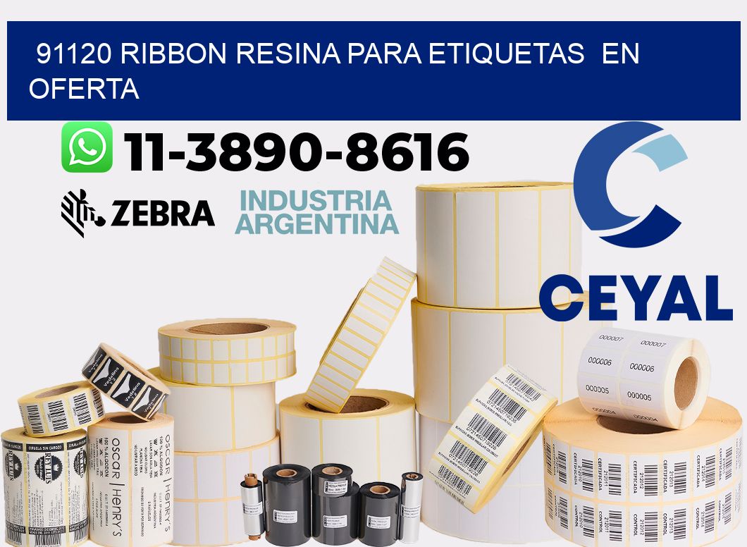 91120 ribbon resina para etiquetas en oferta