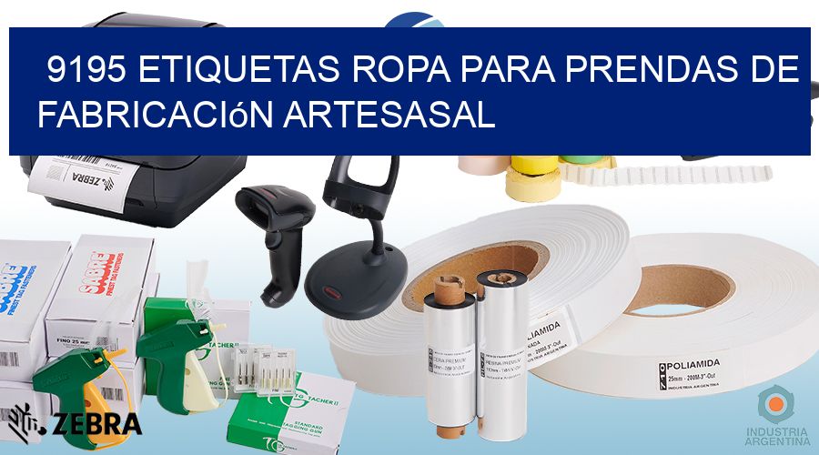 9195 Etiquetas ropa para prendas de fabricación artesasal