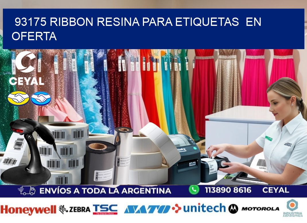 93175 ribbon resina para etiquetas  en oferta