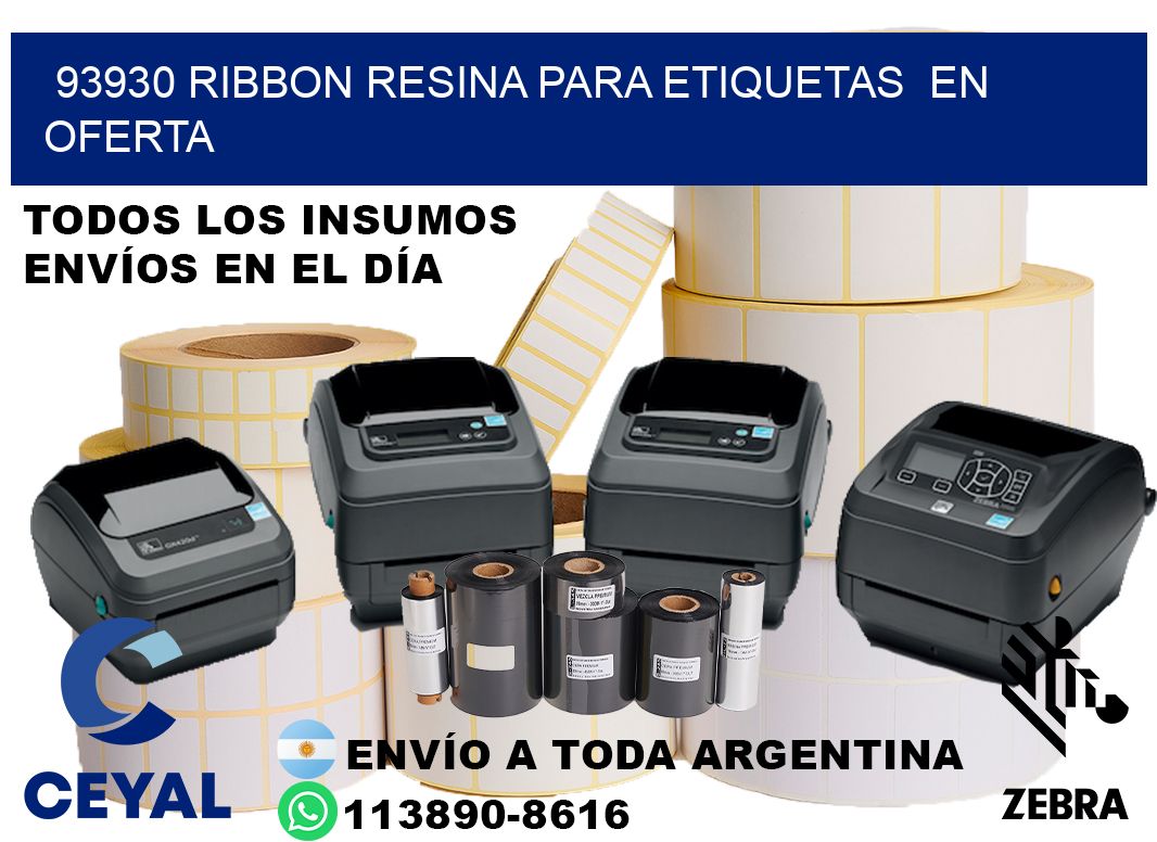 93930 ribbon resina para etiquetas  en oferta