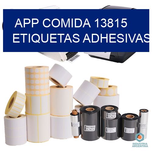 App comida 13815 etiquetas adhesivas