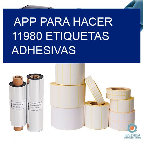 App para hacer 11980 etiquetas adhesivas