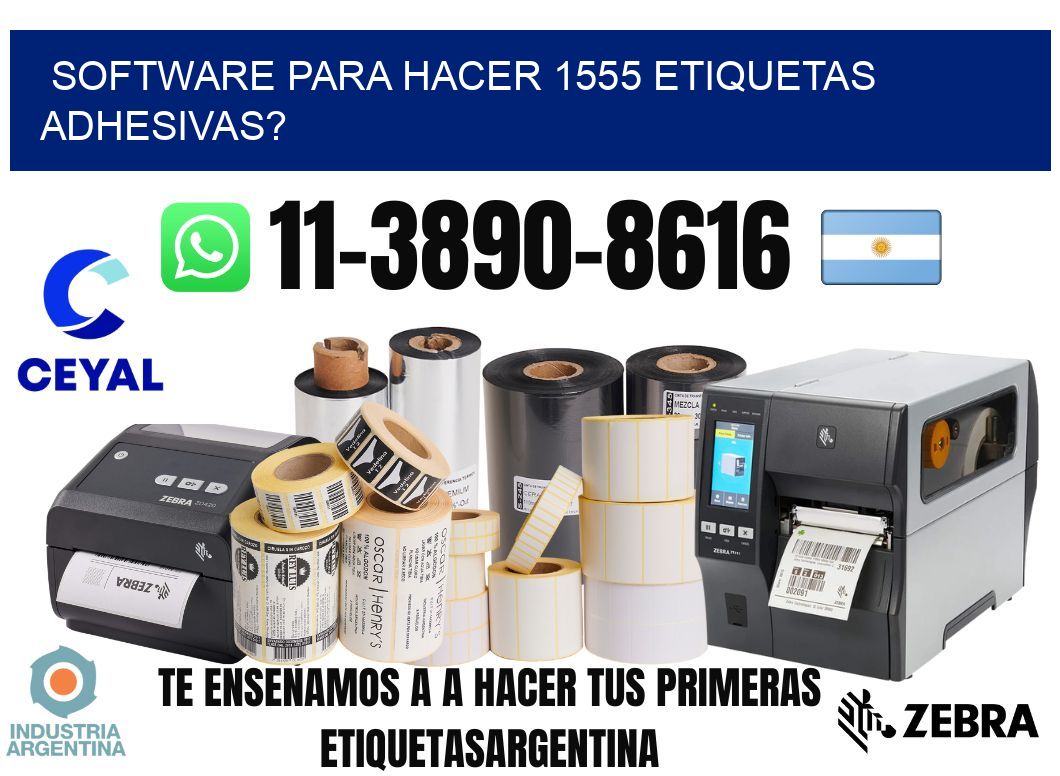 Software para hacer 1555 etiquetas adhesivas?