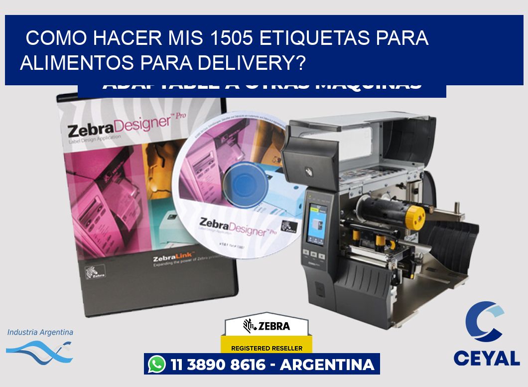 como hacer mis 1505 etiquetas para alimentos para delivery?