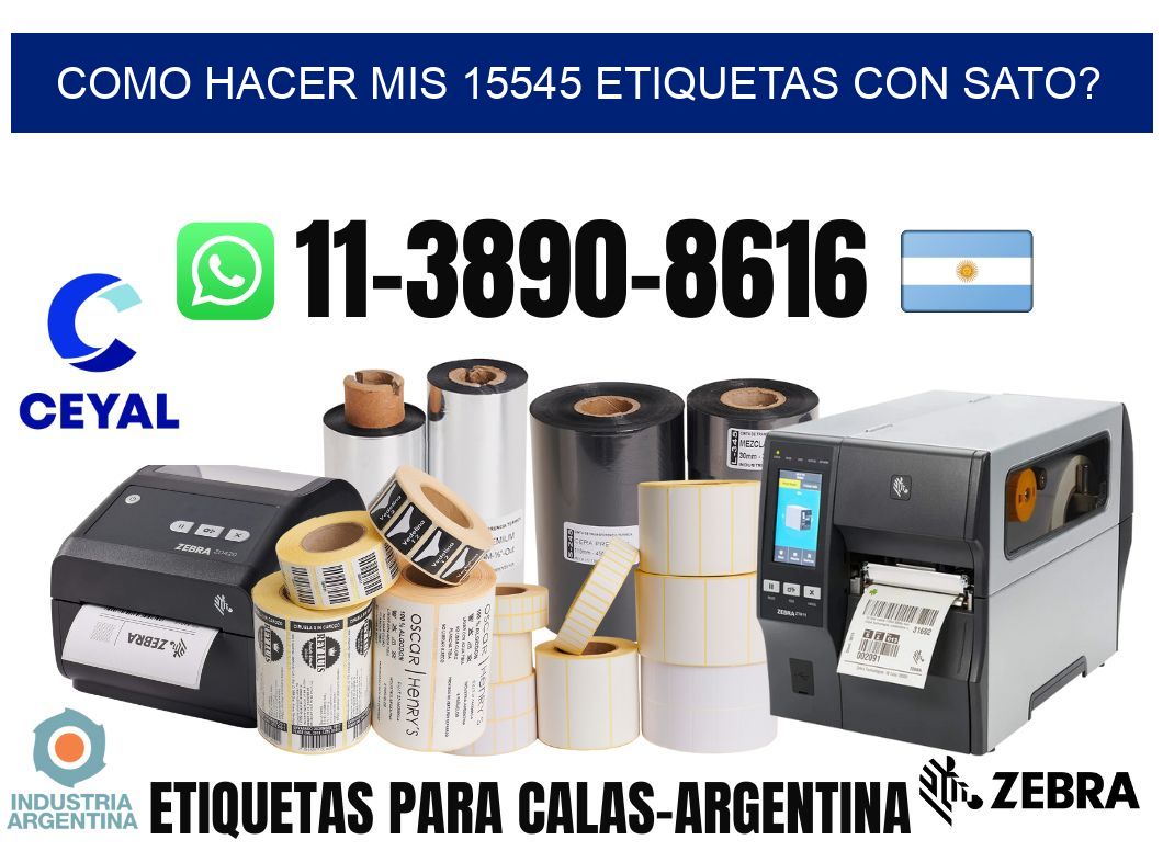 como hacer mis 15545 etiquetas con sato?