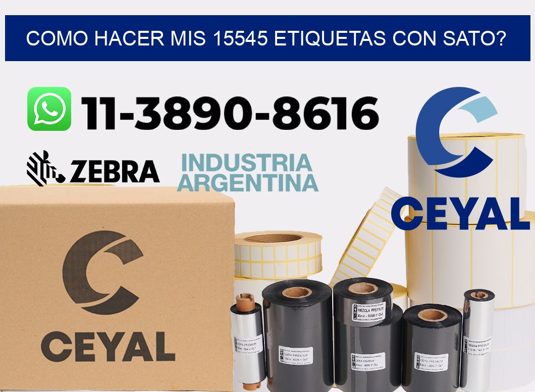 como hacer mis 15545 etiquetas con sato?