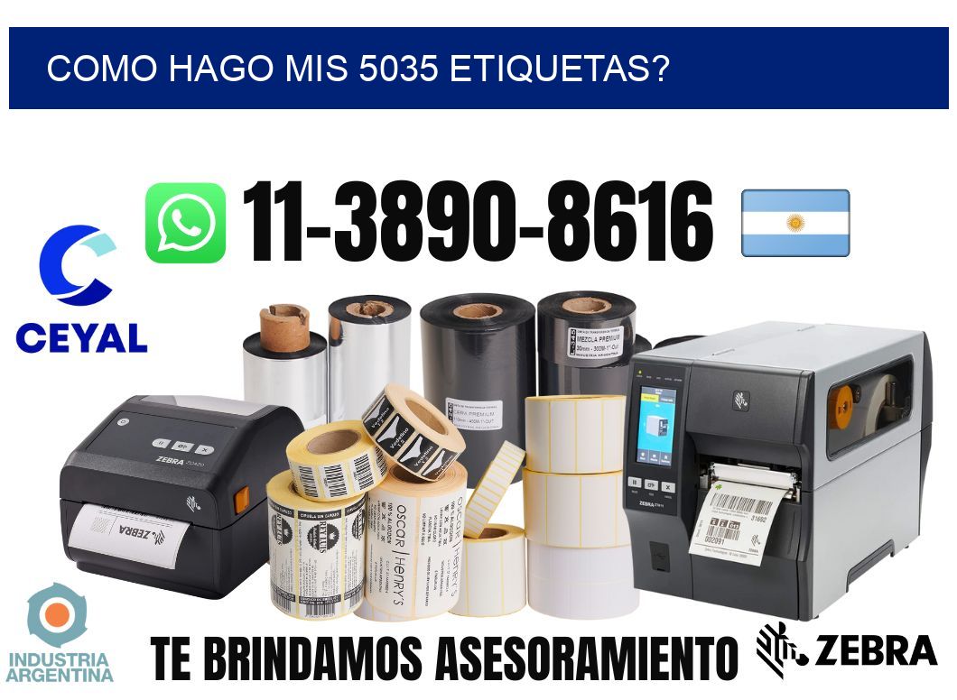 como hago mis 5035 etiquetas?