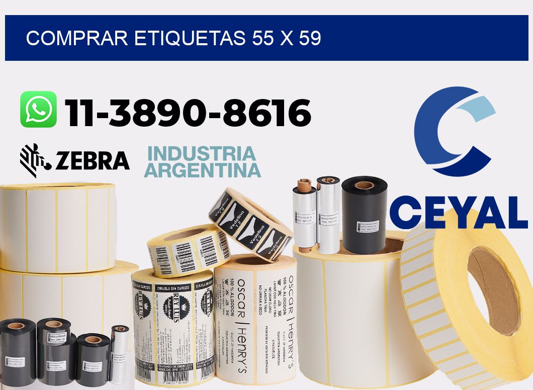 comprar etiquetas 55 x 59