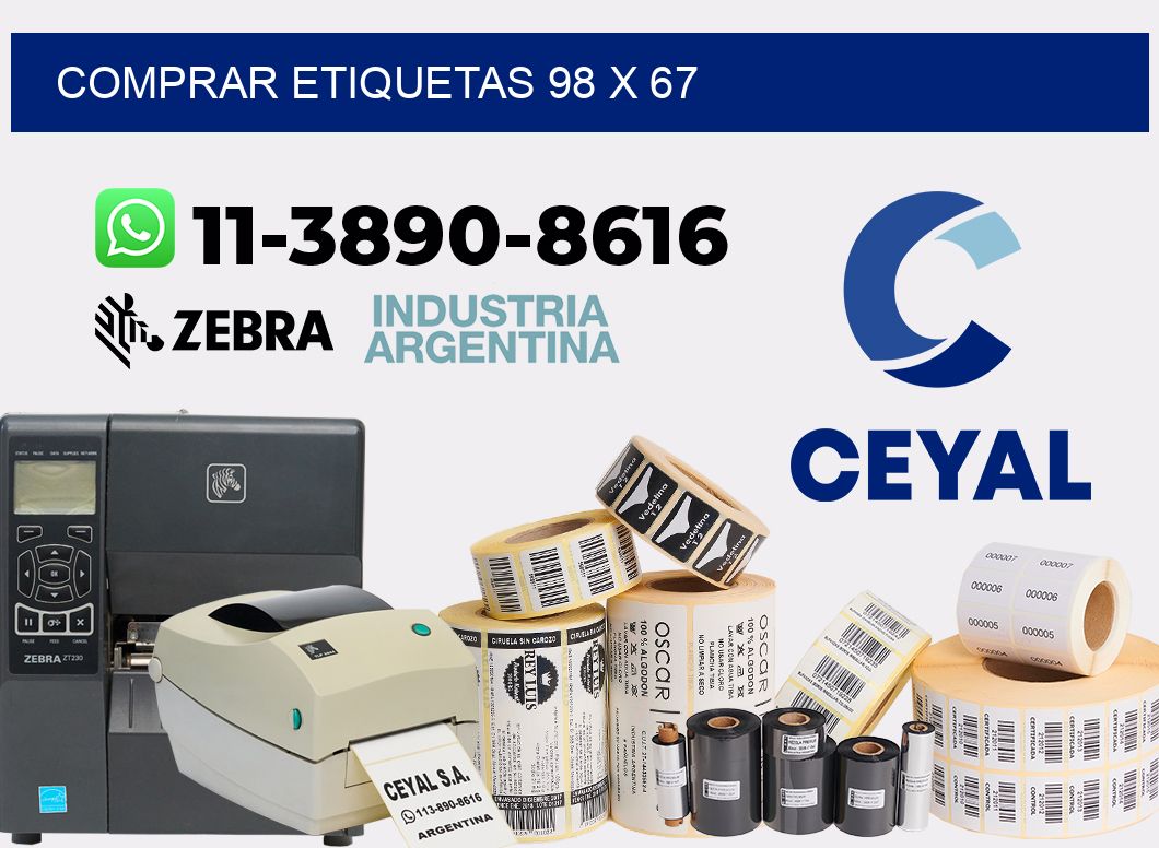 comprar etiquetas 98 x 67
