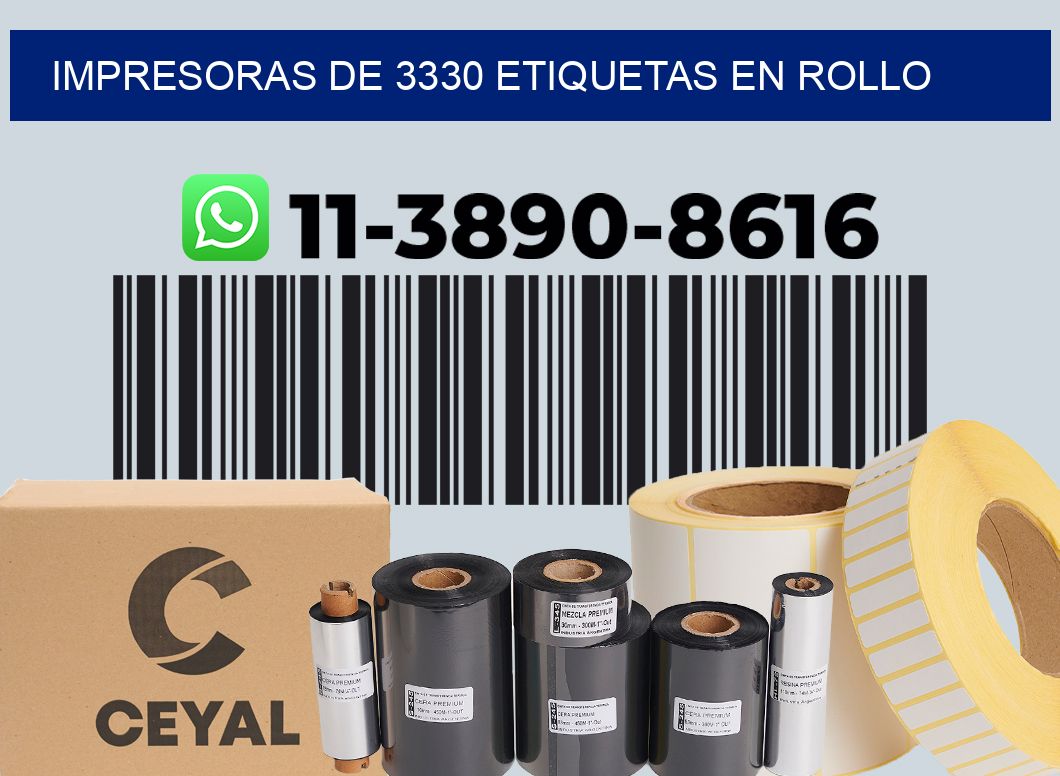 impresoras de 3330 etiquetas en rollo