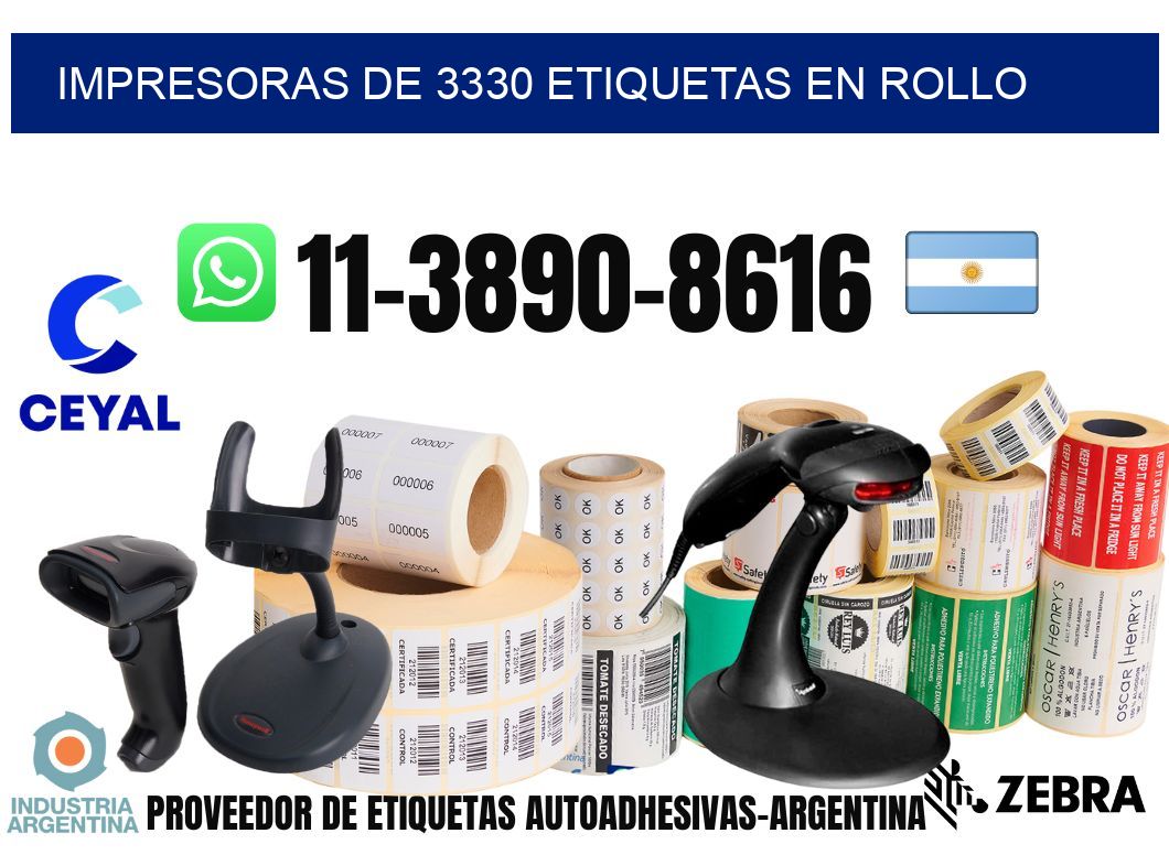impresoras de 3330 etiquetas en rollo